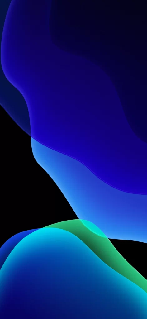 iOS 13 Wallpaper Blue Purple Gradient