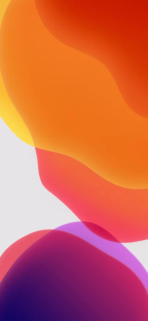 iOS 13 Wallpaper Red Orange 01