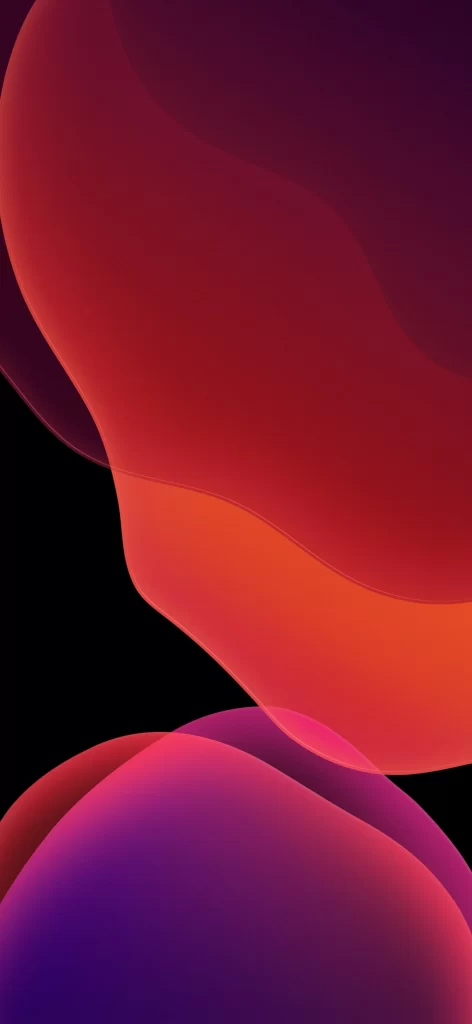 iOS 13 Wallpaper Red Orange 02