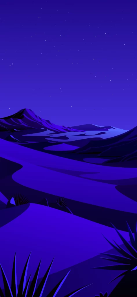 iOS 14 Wallpaper Blue Purple 07