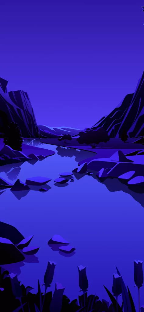 iOS 14 Wallpaper Blue Purple 09