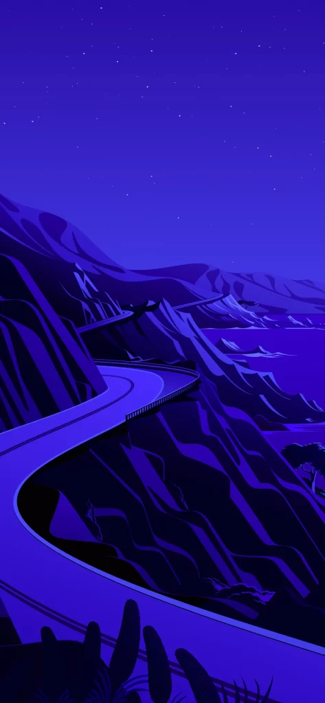 iOS 14 Wallpaper Blue Purple 11
