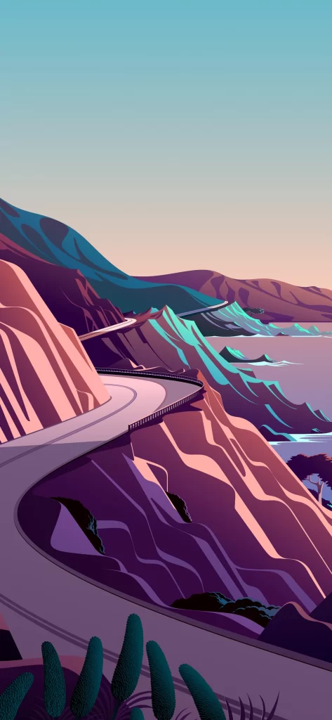iOS 14 Wallpaper Blue Purple 12