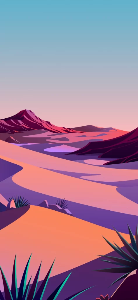 iOS 14 Wallpaper Pink Purple Gradient