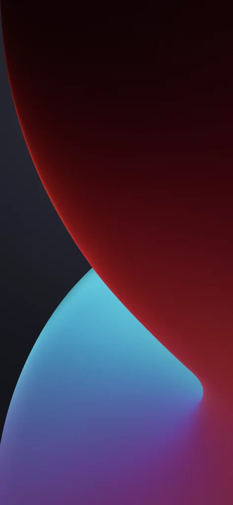 iOS 14 Wallpaper Red Blue Gradient