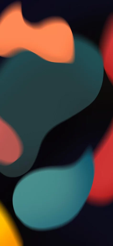 iOS 15 Wallpaper Dark Blue Teal