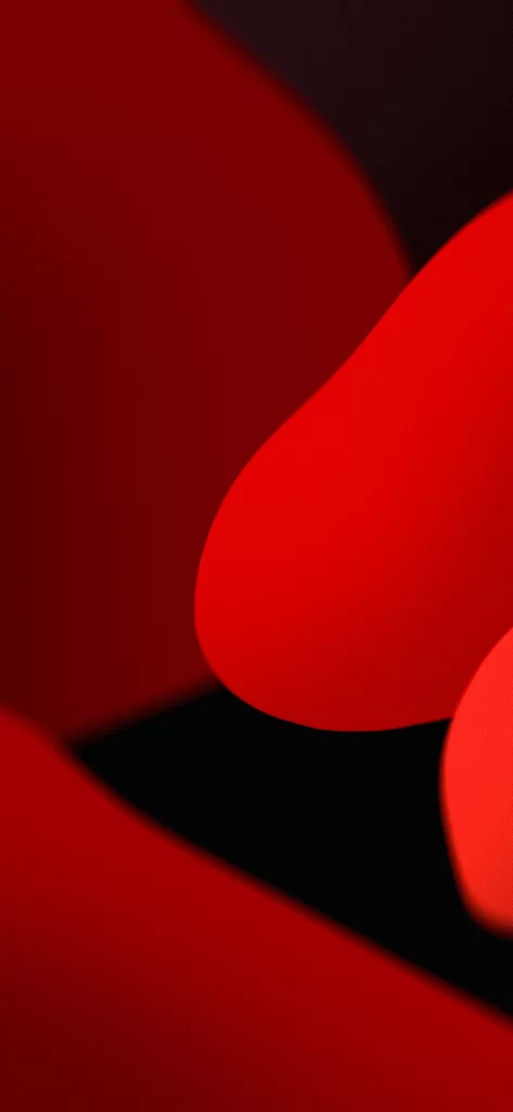iOS 15 Wallpaper Red Abstract Shapes