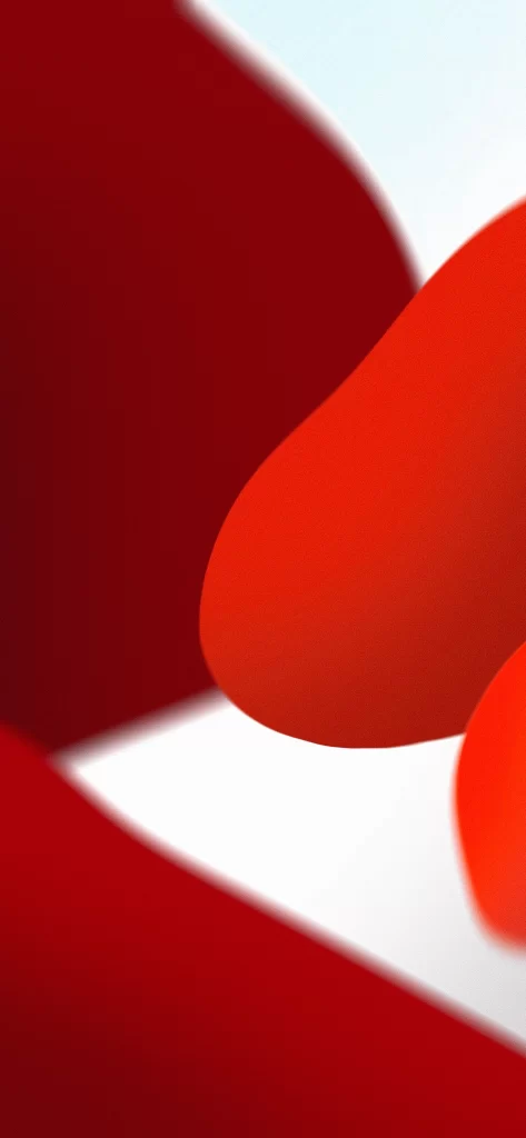 iOS 15 Wallpaper Red Orange Abstract