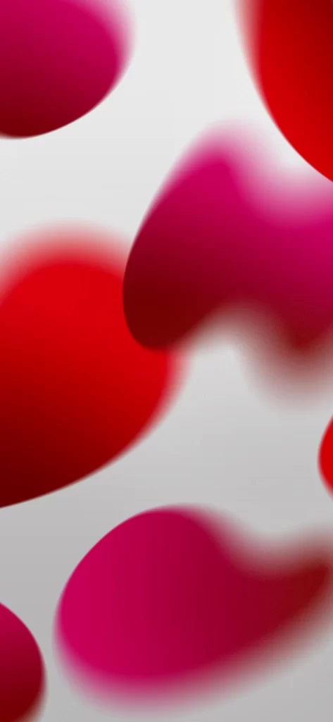 iOS 15 Wallpaper Red Pink Abstract