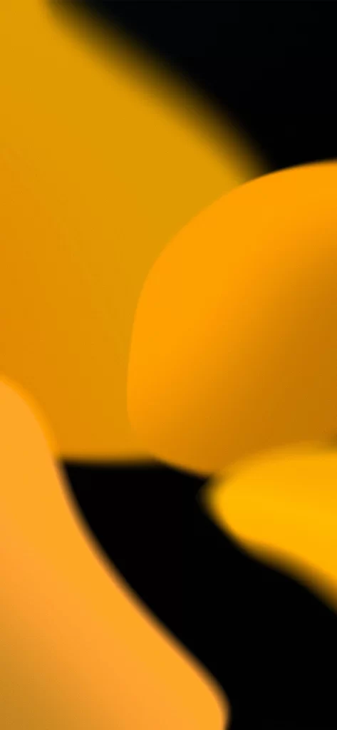 iOS 15 Wallpaper Yellow Black Abstract