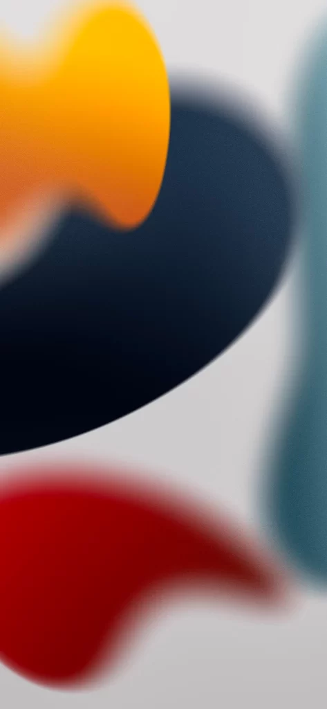 iOS 15 Wallpaper Yellow Blue Red