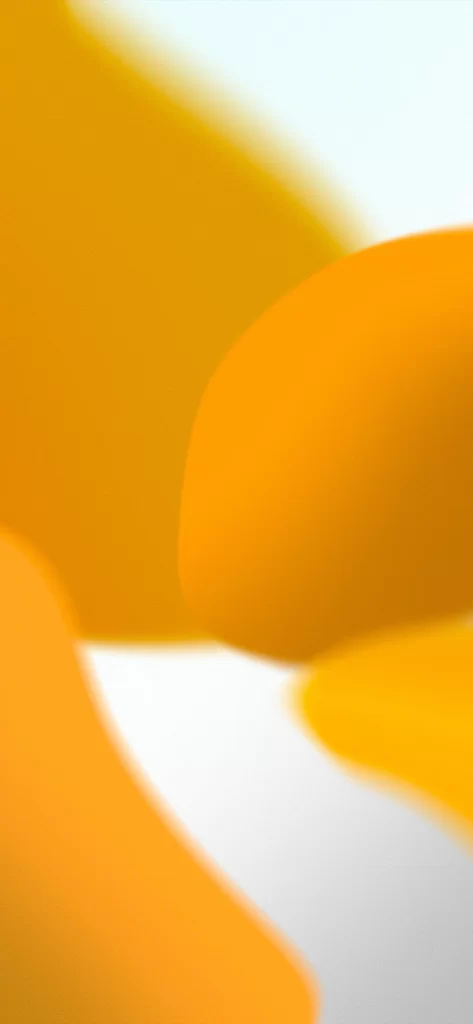 iOS 15 Wallpaper Yellow Orange Abstract