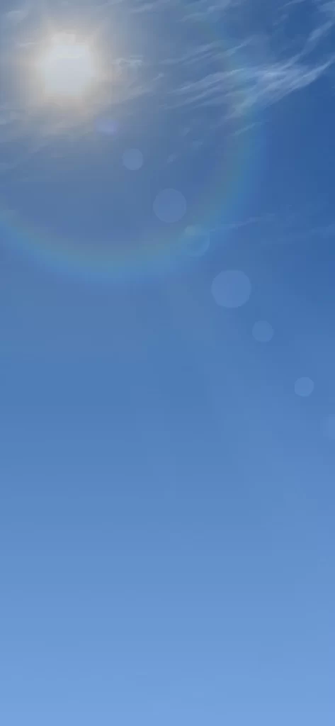iOS 16 Wallpaper Blue Sky Gradient