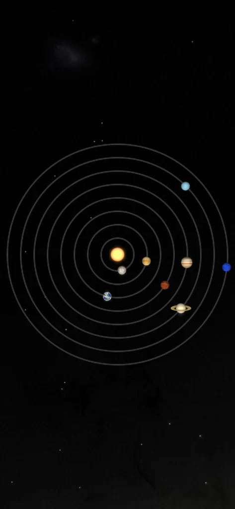 iOS 16 Wallpaper Solar System Celestial