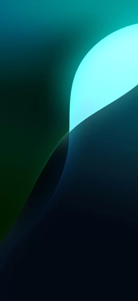 iOS 18 Beta Wallpaper Blue Green