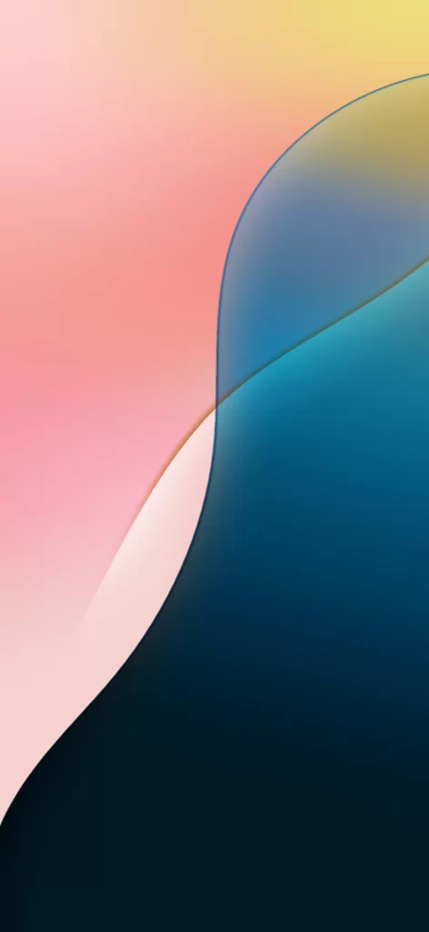 iOS 18 Beta Wallpaper Pink Blue