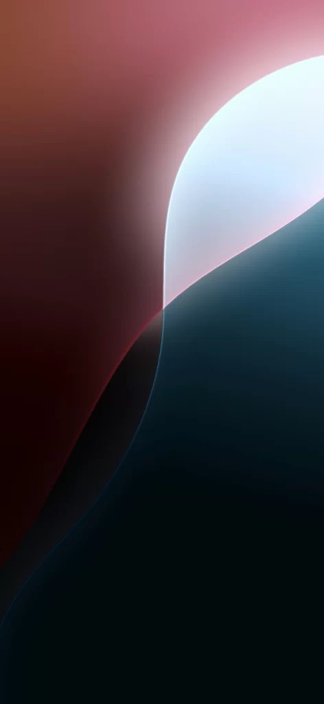 iOS 18 Beta Wallpaper Red Blue
