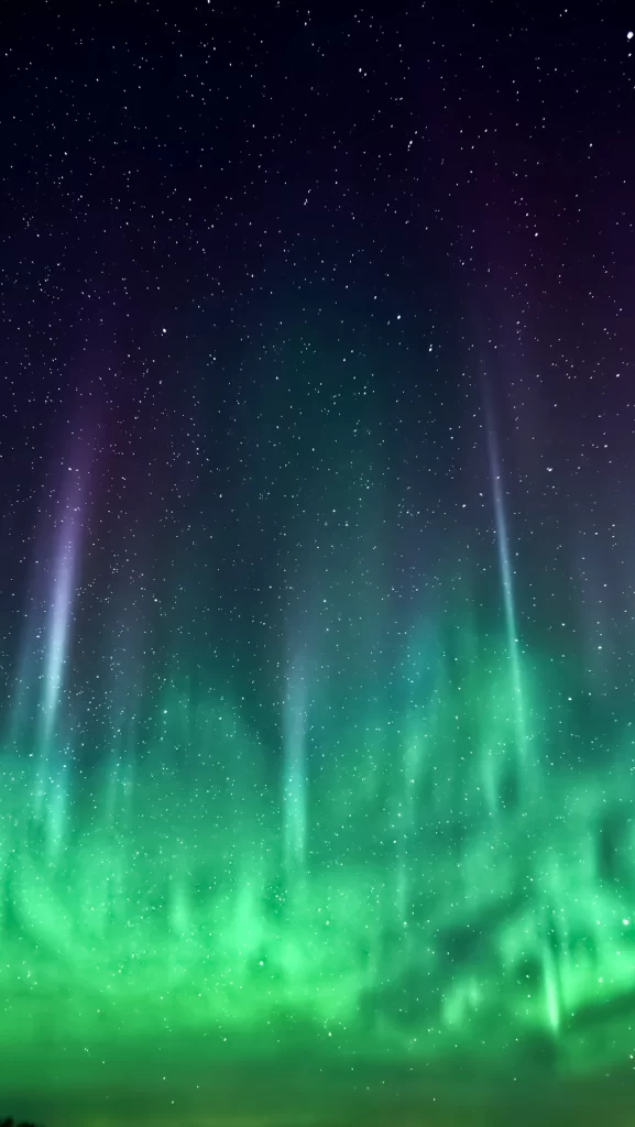 iOS 7 Wallpaper Green Purple Gradient