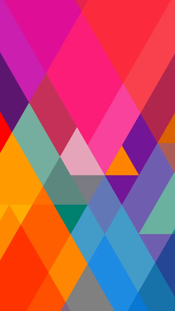 iOS 7 Wallpaper Pink Orange Geometric