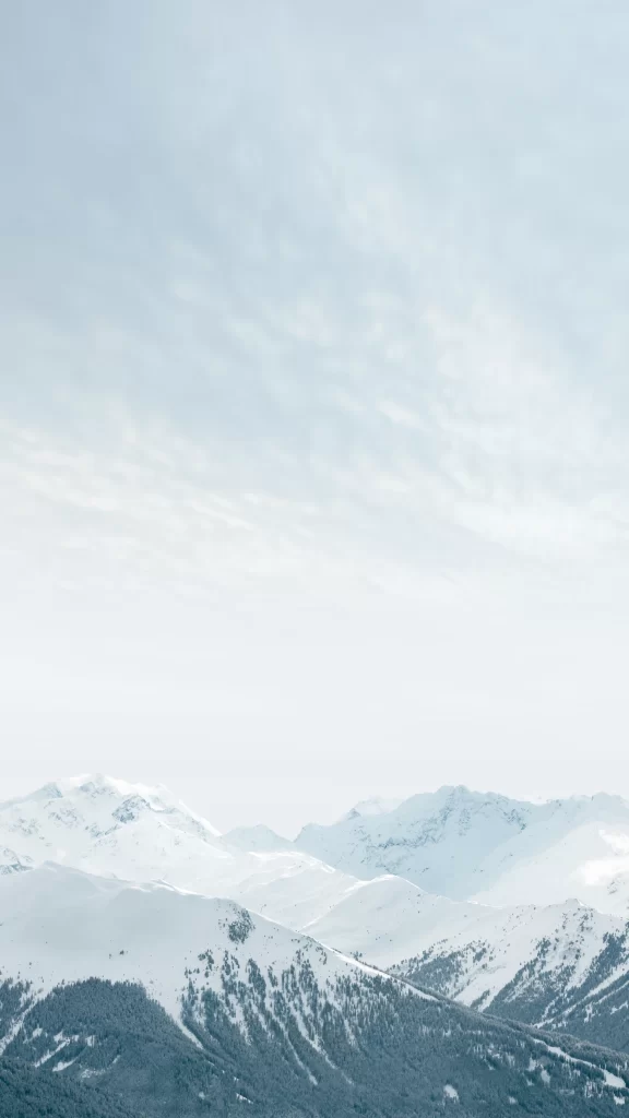iOS 8 Wallpaper White Blue Nature
