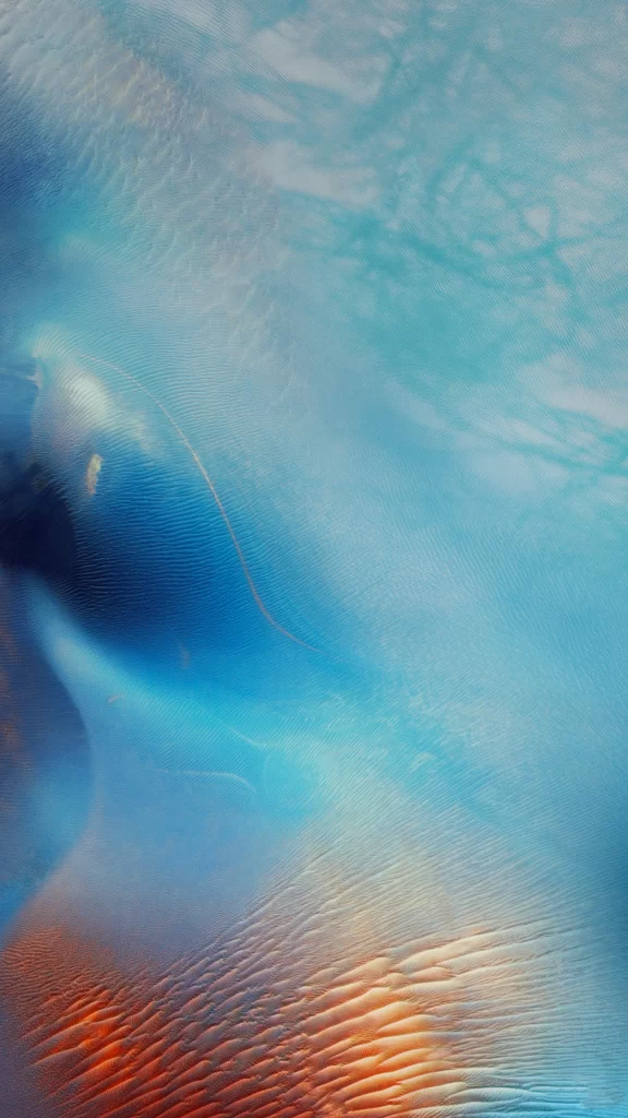 iOS 9 Wallpaper Blue Orange Gradient