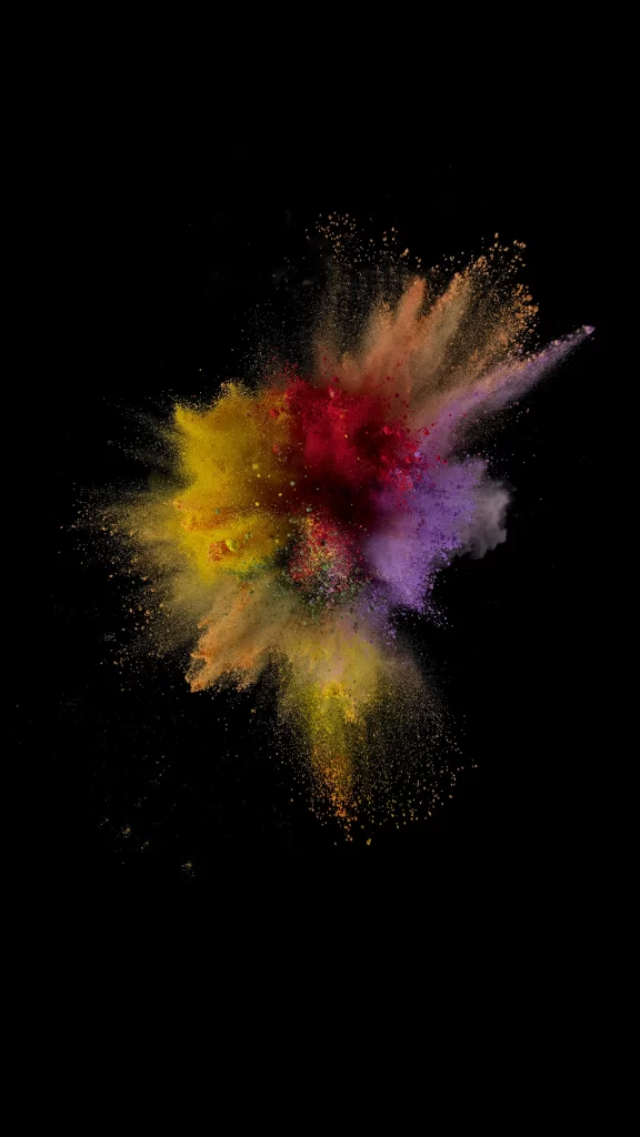 iOS 9 Wallpaper Red Yellow Purple