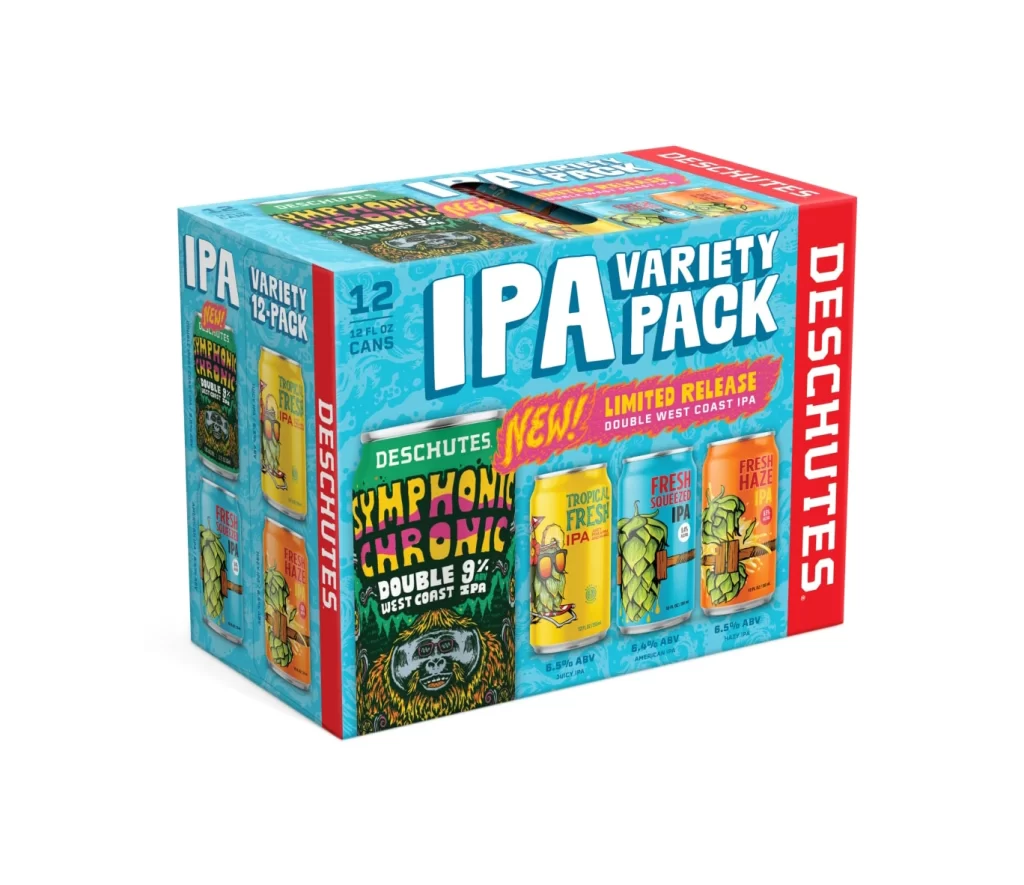 IPA Variety Pack Bright Blue Packaging