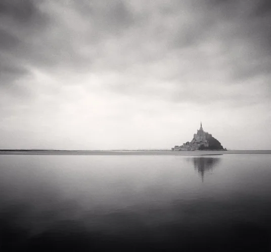 Island Monastery Reflections Minimalist Mysterious