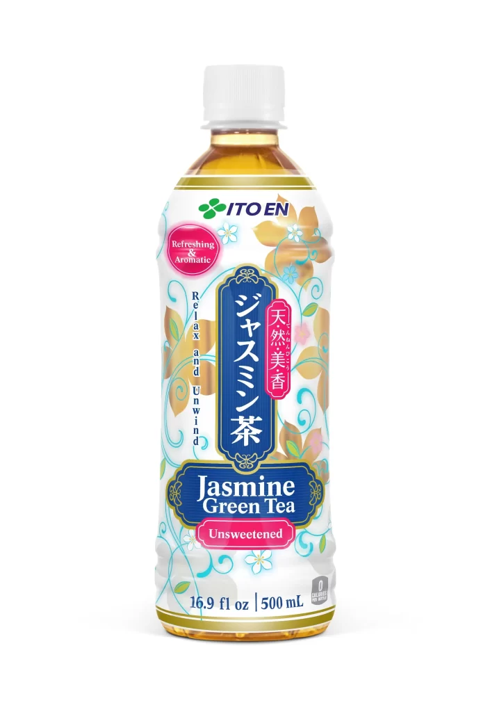 Ito En Jasmine Green Tea (Unsweetened) Bottle Packaging