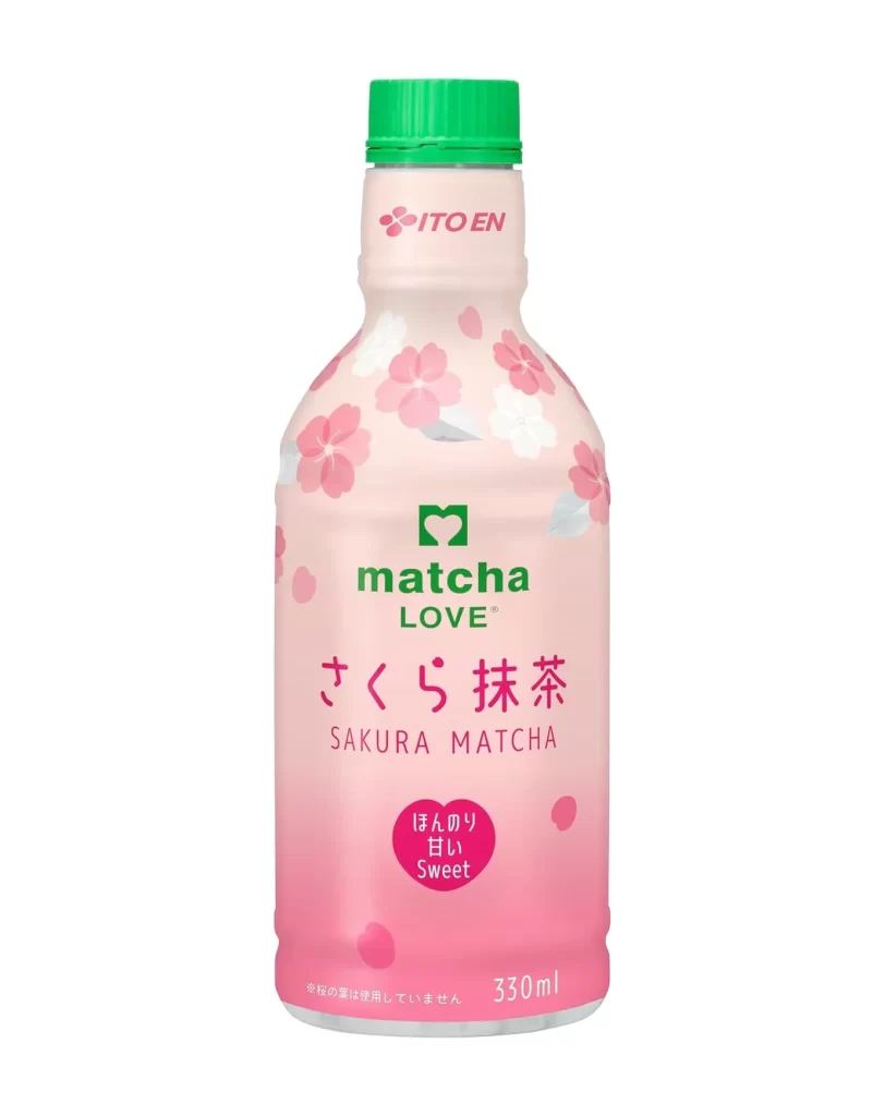 Ito En Matcha LOVE SAKURA MATCHA Bottle Packaging