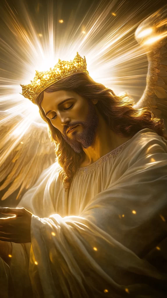 Jesus Ascension Golden Light Crown 323