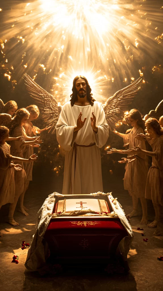 Jesus Ascension Golden Light Angels 383