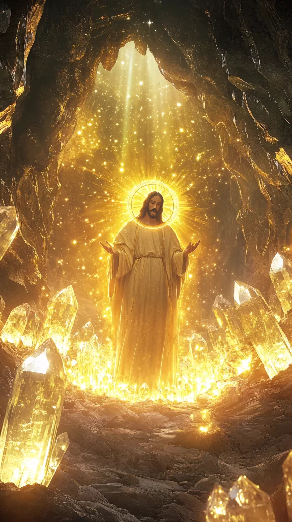 Jesus Ascension Golden Light Crystals