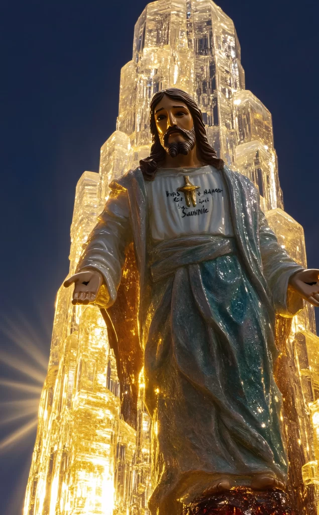 Jesus Ascension Golden Light Sky 760