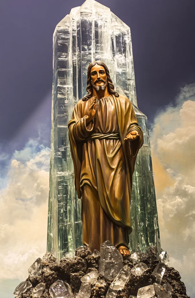 Jesus Ascension Golden Light Sky 887
