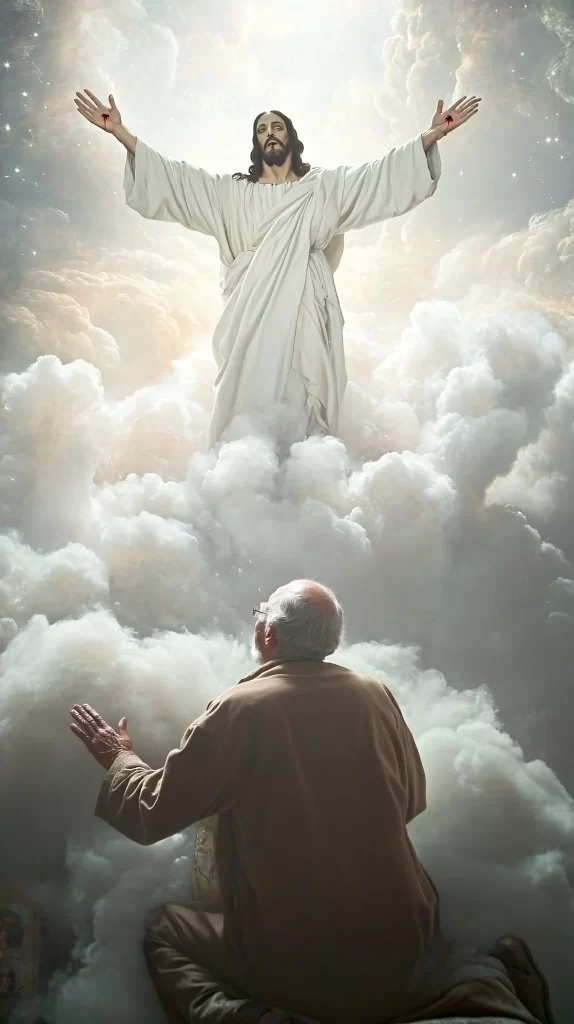 Jesus Ascension White Light Sky 118