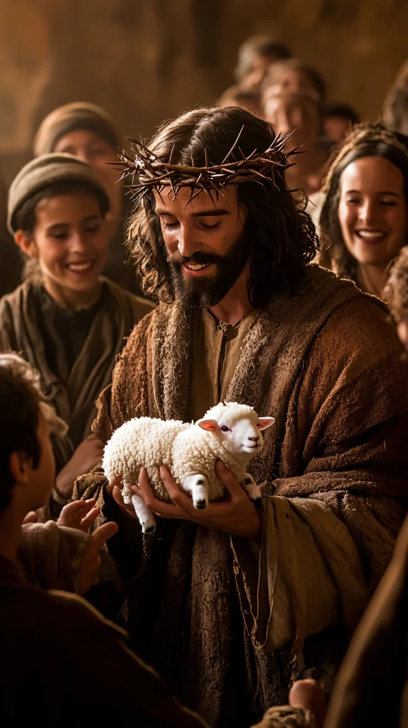Jesus Crown Of Thorns Lamb