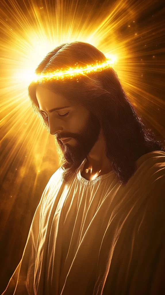 Jesus Halo Radiant Light Golden