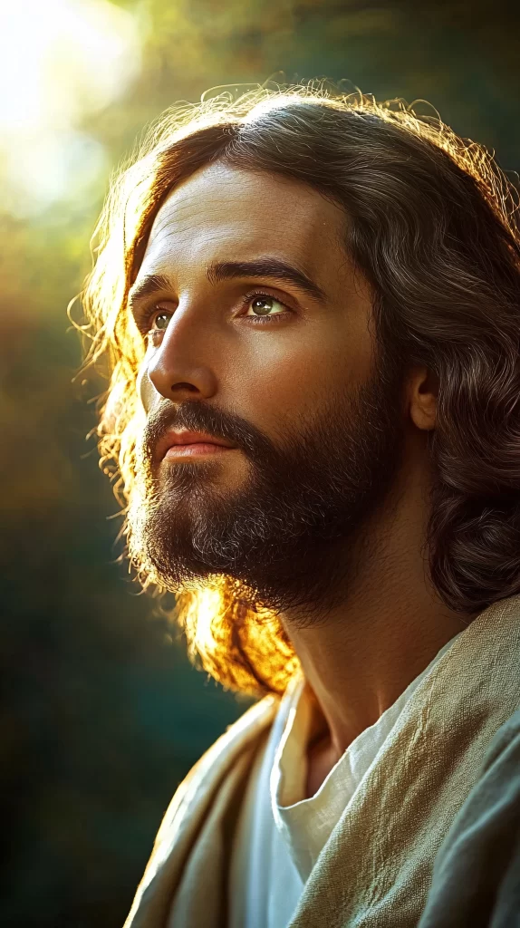 Jesus Prayer Golden Light Sky 529