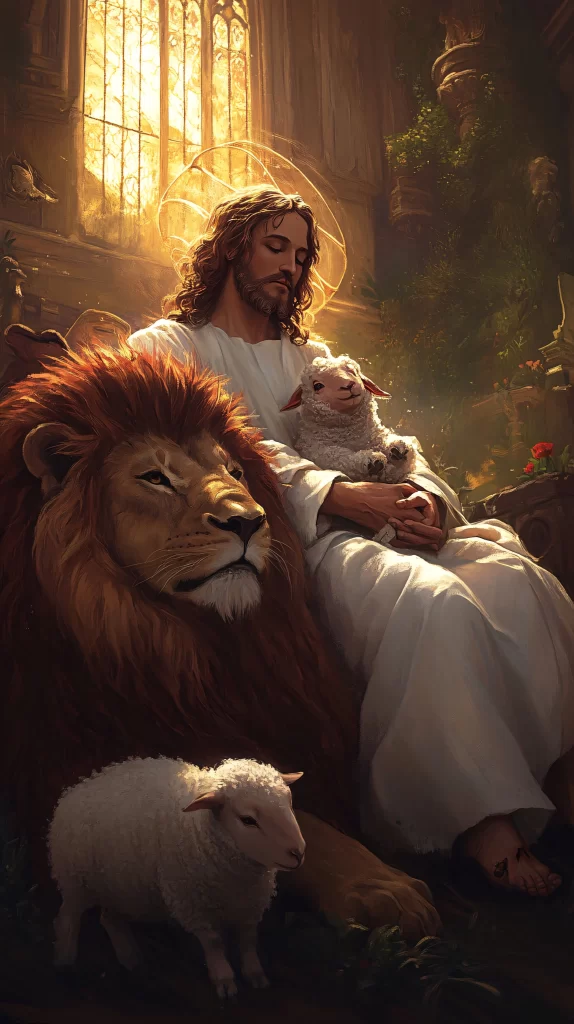 Jesus Prayer White Light Lion