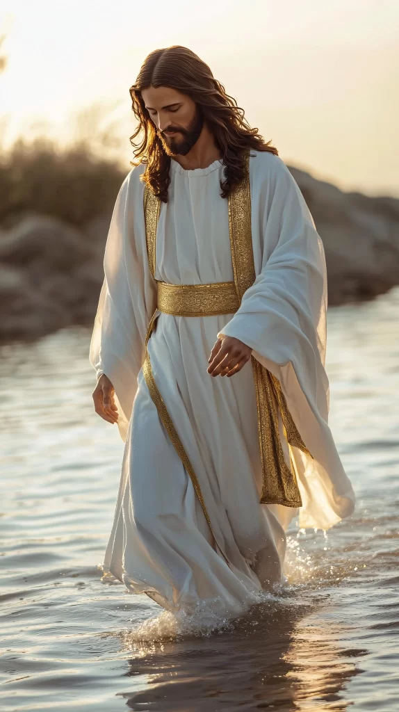 Jesus Water Golden Light 857