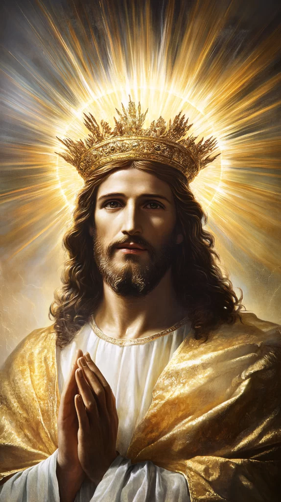 Jesus Worship Golden Light Crown