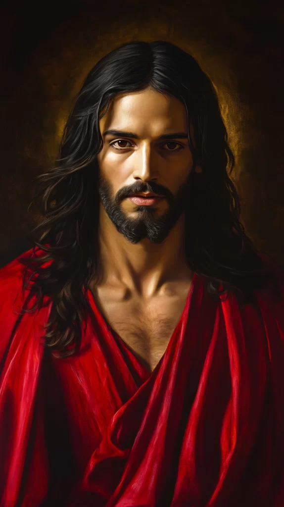 Jesus Worship Red Robe Light