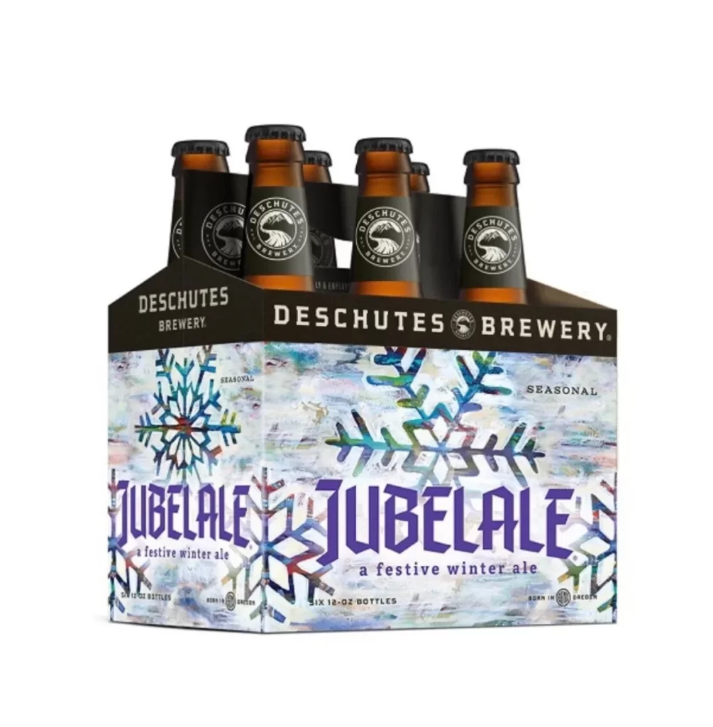 Jubelale Winter Ale Festive Snowflakes Brown