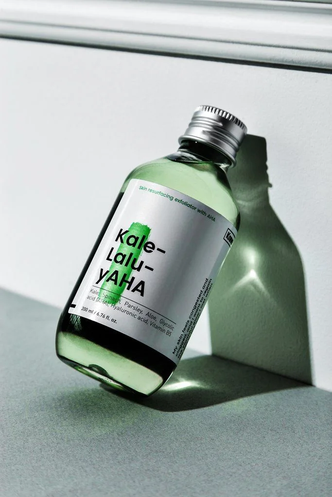 Kale-Lau-Yaha Bottle Green Glass Minimalist Skincare