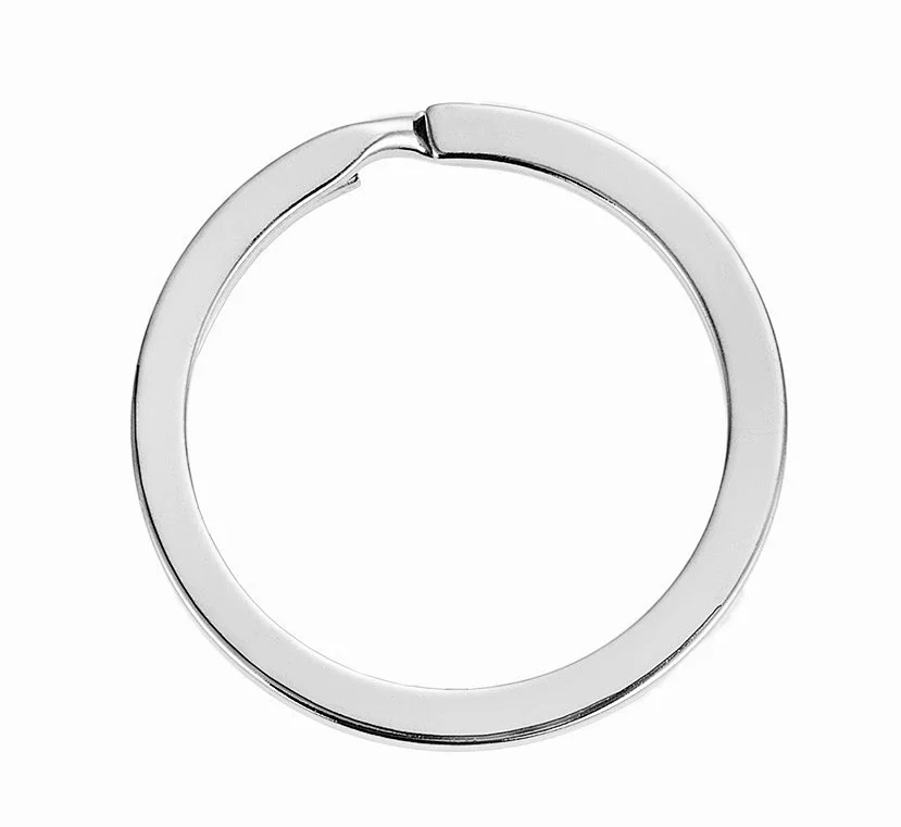Key Ring Silver Metal