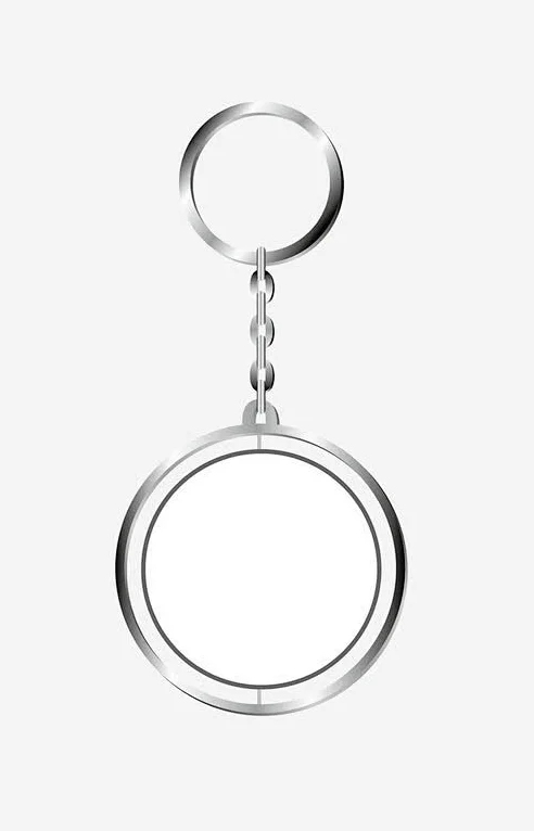 Keychain Silver White