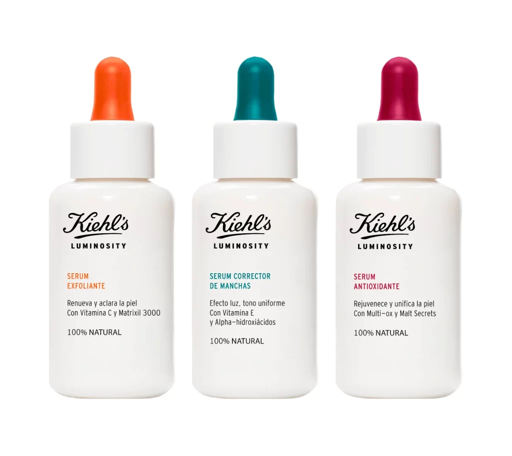 Kiehls Luminosity Serum Bottle White Pump Exfoliant Corrector Antioxidant