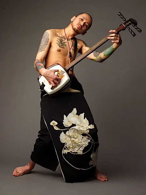 Kimono Crane Floral Black Traditional Embroidered