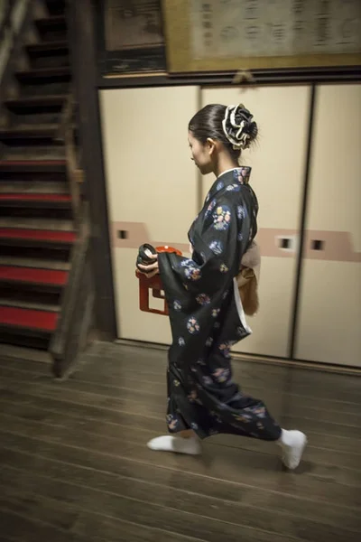 Kimono Floral Black